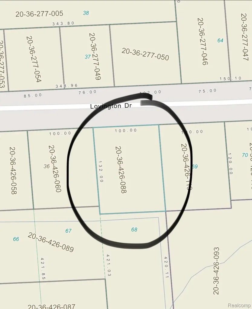 Lot 68 Lovington Troy City MI 48083