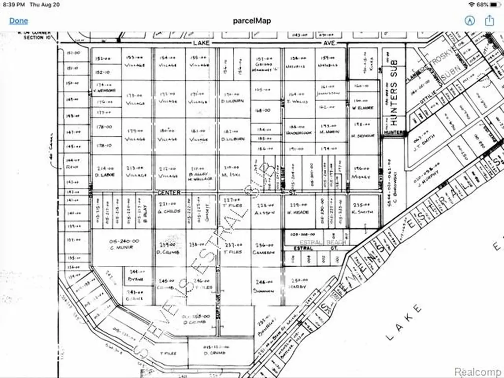 Lot 140, 148, 156 And 157 Center Street Estral Beach Village MI 48166