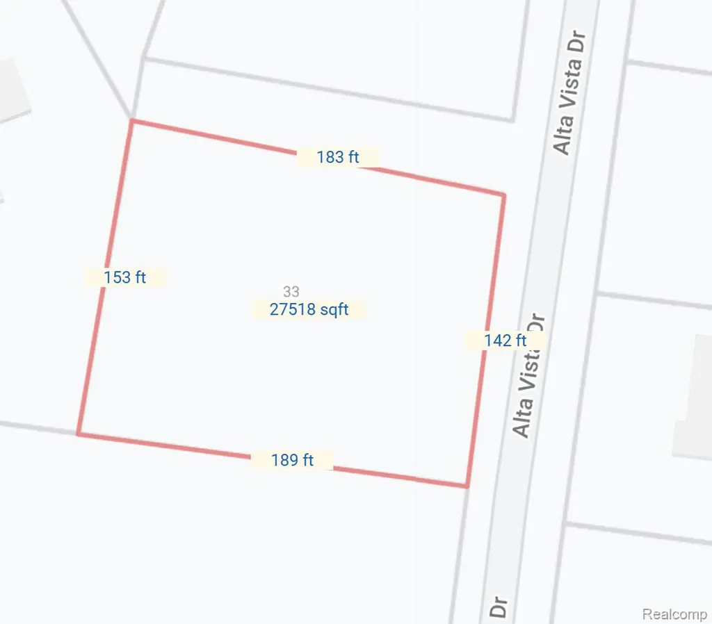 Lot #33 Alta Vista Alta Vista Drive Hamburg Township MI 48169