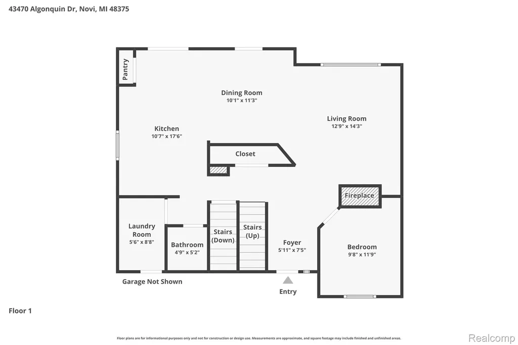 43470 Algonquin Drive Novi City MI 48375