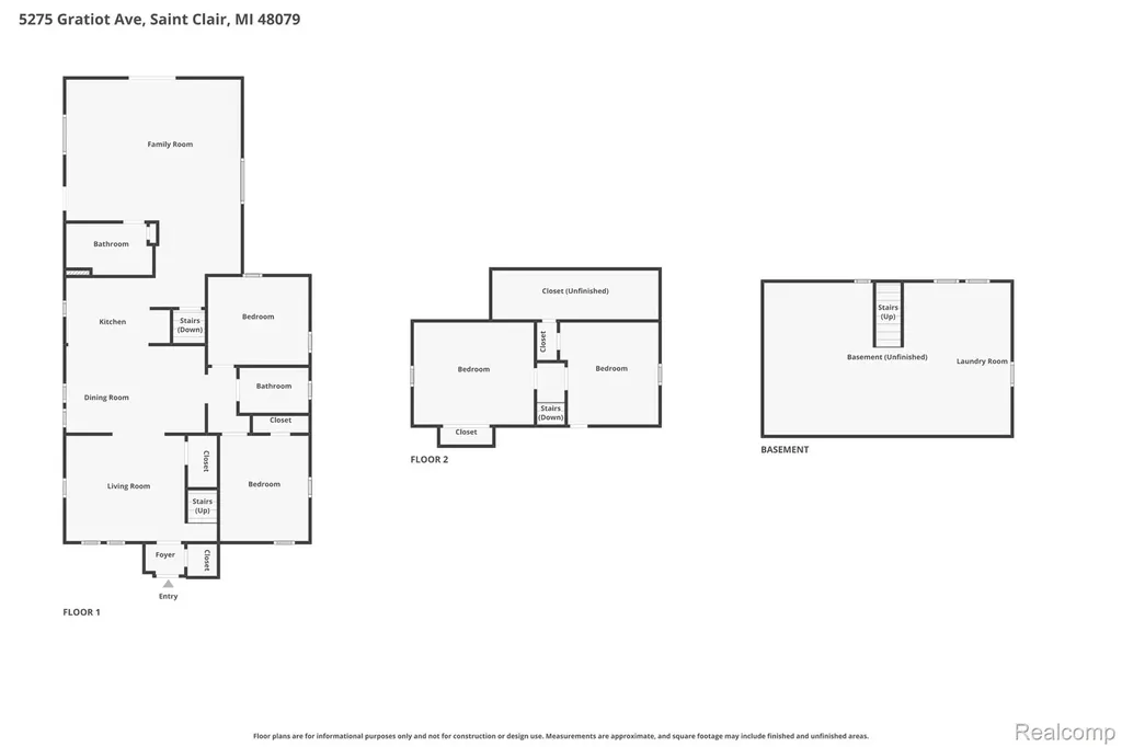 5275 Gratiot Avenue St. Clair Township MI 48079
