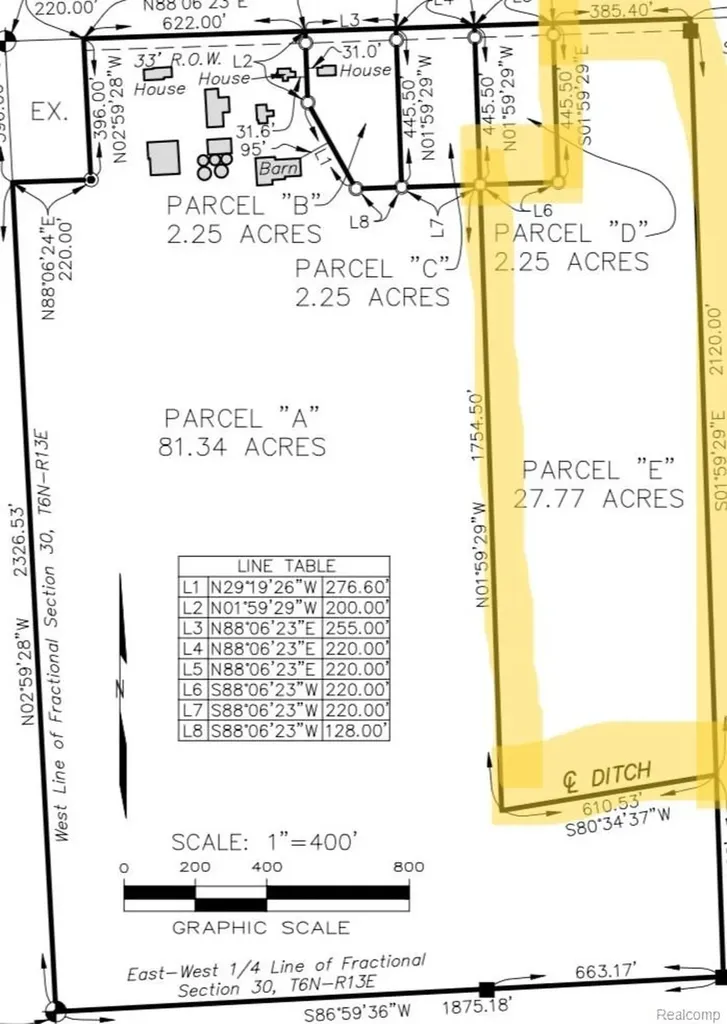 0 Parcel E Almont Road Berlin Township MI 48002