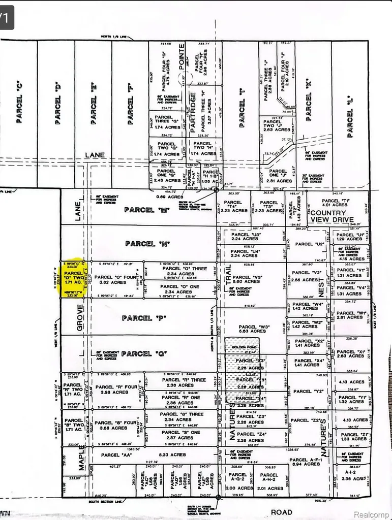#0047 V/l Maplegrove Lane Vassar City MI 48768