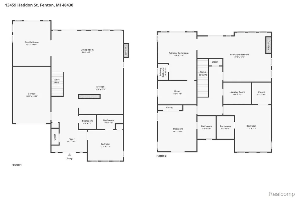 13459 Haddon Street Fenton Charter Township MI 48430