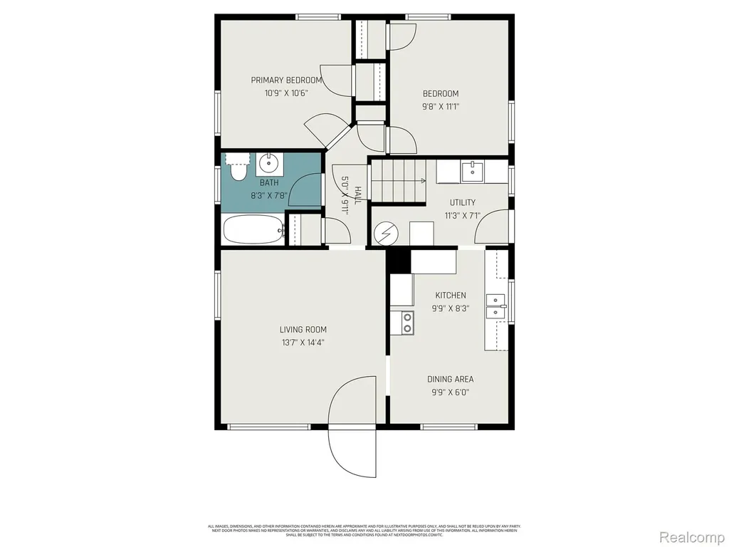 24341 Parklawn Street Oak Park City MI 48237