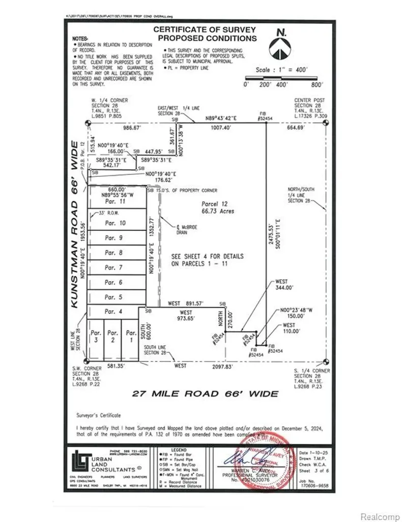 Lot #12 Kunstman Road Ray Township MI 48096