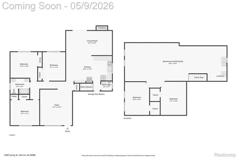 13657 Jenny Drive Warren City MI 48088