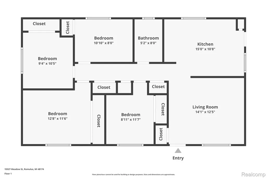 15527 Meadow Street Romulus City MI 48174