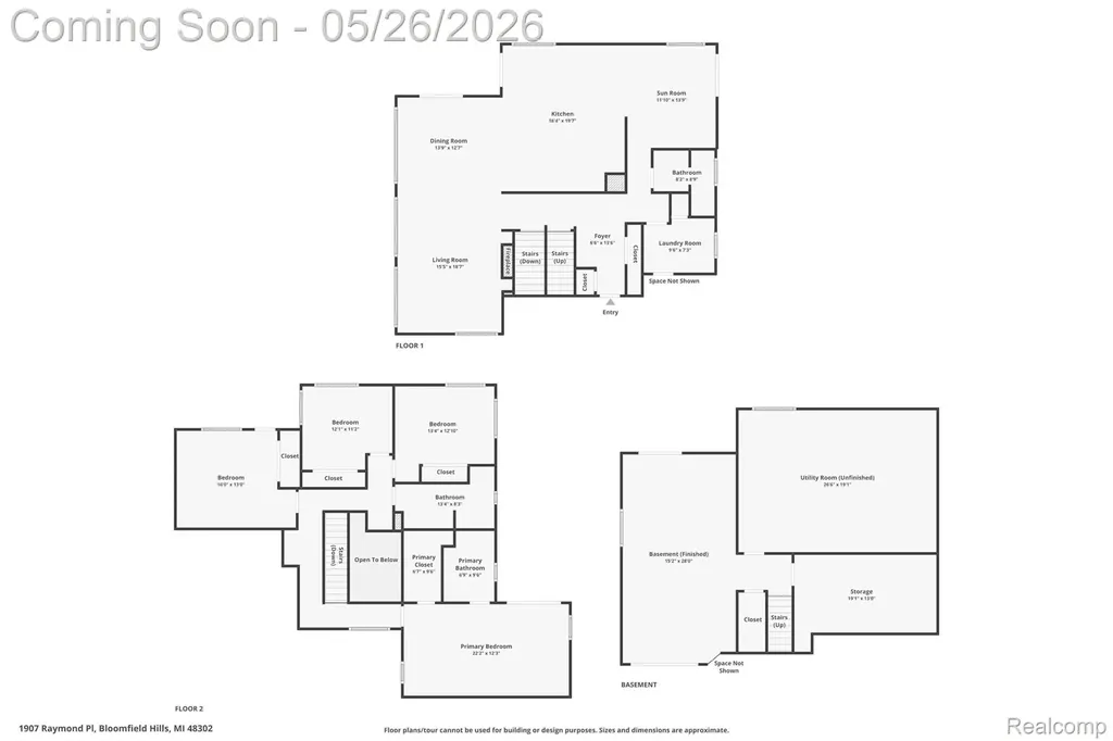 1907 Raymond Place Bloomfield Hills City MI 48302
