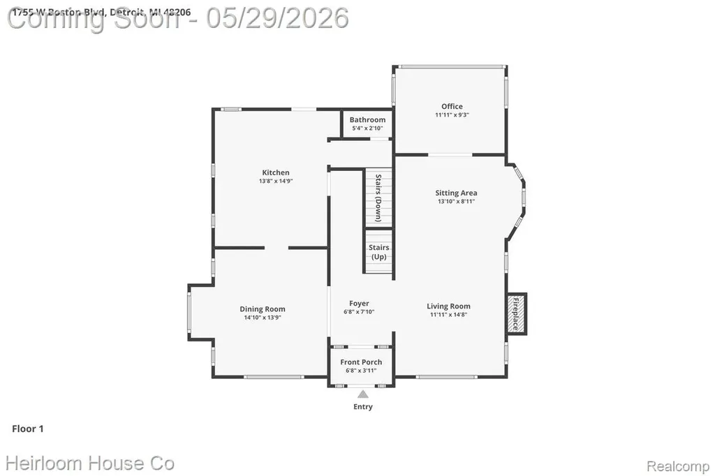 1755 W Boston Boulevard Detroit City MI 48206
