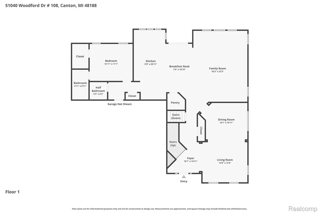 51040 Woodford Drive Canton Charter Township MI 48188