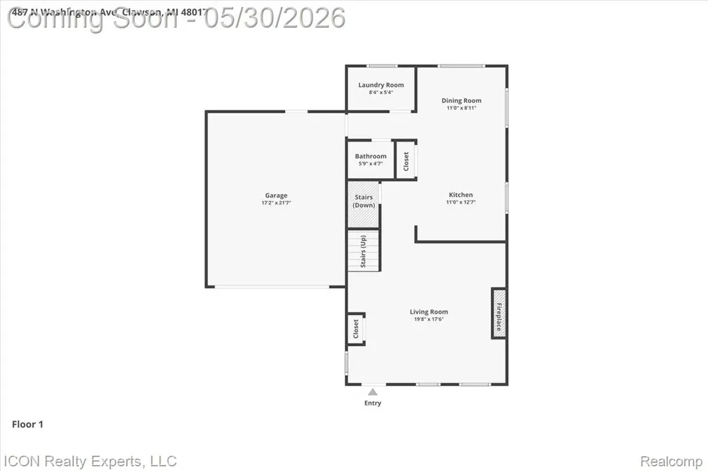 487 N Washington Avenue Clawson City MI 48017