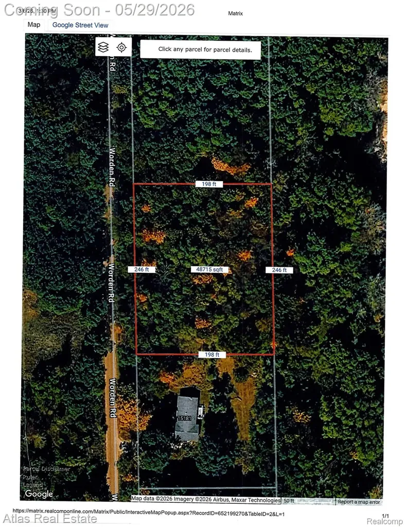 Vl Worden Road Parcel 2 Groveland Township MI 48442