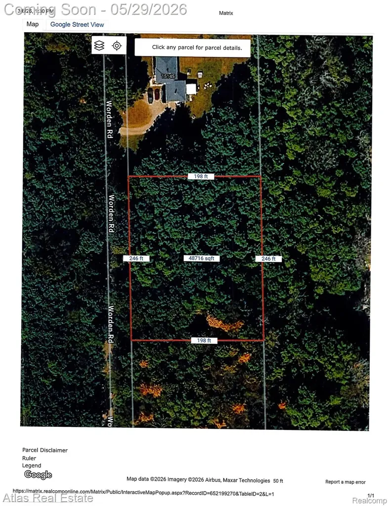 Vl Worden Road Parcel 1 Groveland Township MI 48442