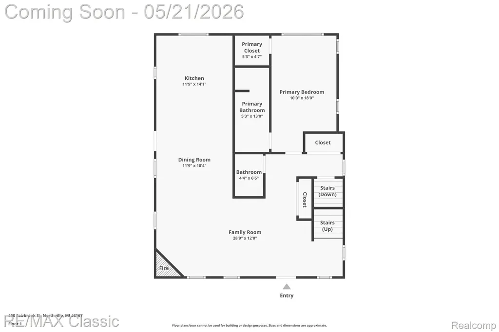 450 Fairbrook Street Northville City MI 48167