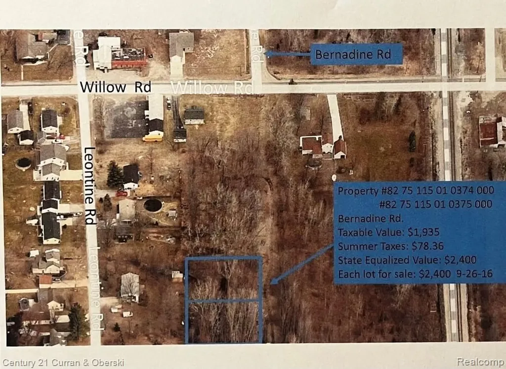 0000 Bernadine Street Huron Charter Township MI 48164