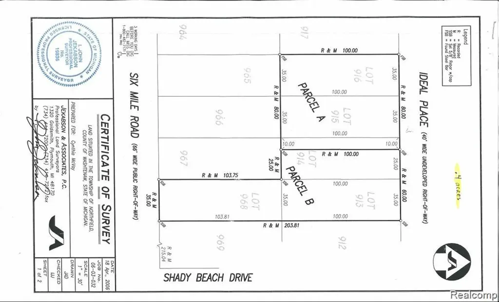 1 Ideal Pl Six Mile Road Northfield Township MI 48189