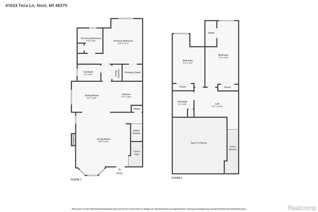 41633 Tera Lane Novi City MI 48375