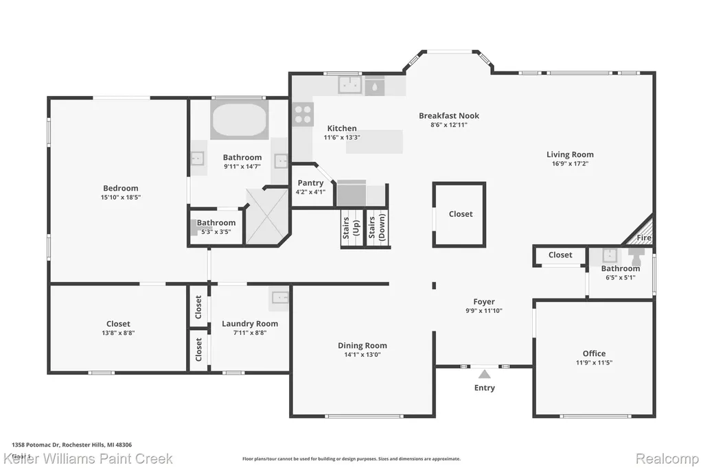1358 Potomac Drive Rochester Hills City MI 48306