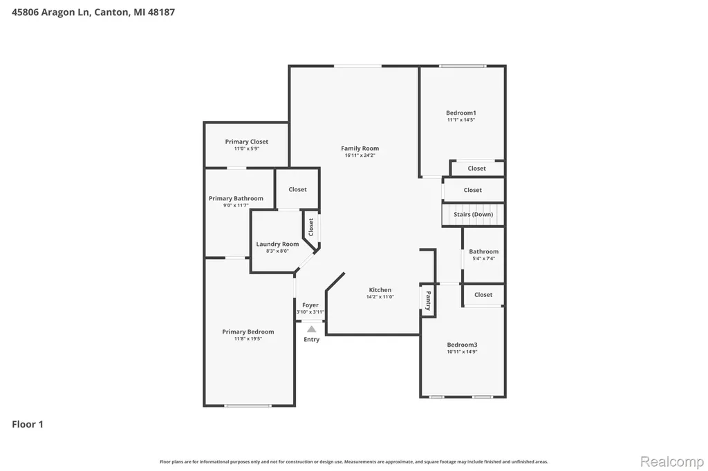 45806 Aragon Lane Canton Charter Township MI 48187