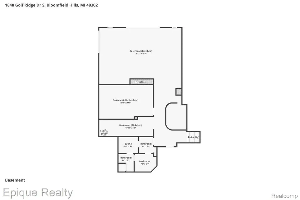 1848 Golf Ridge Drive S Bloomfield Hills City MI 48302