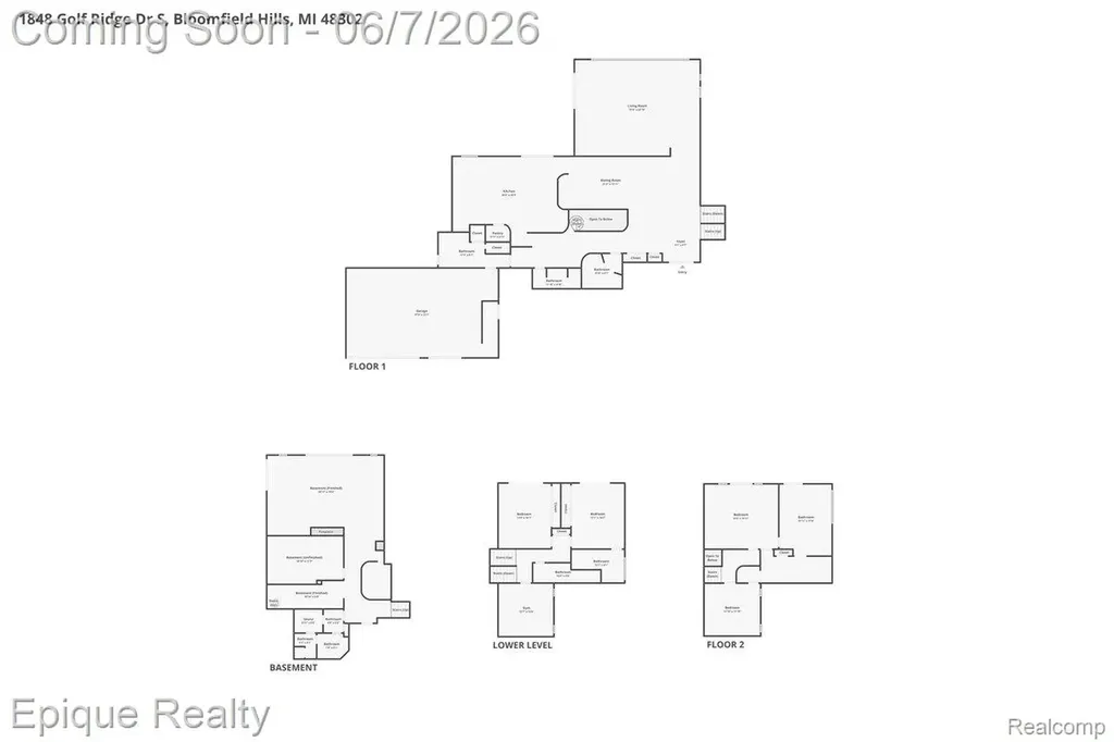 1848 Golf Ridge Drive S Bloomfield Hills City MI 48302