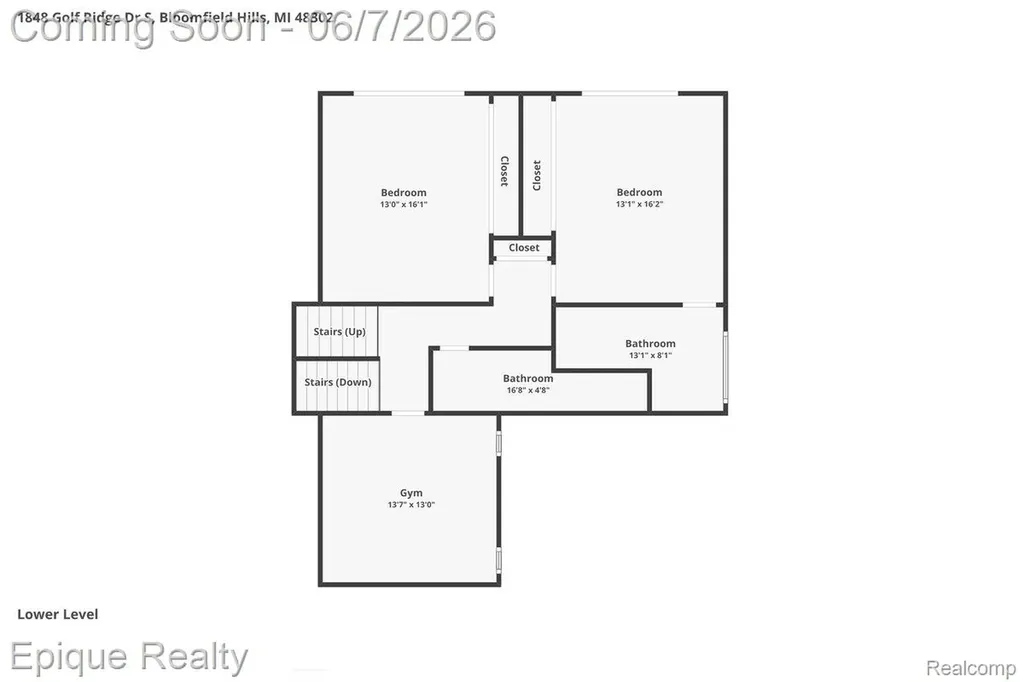 1848 Golf Ridge Drive S Bloomfield Hills City MI 48302