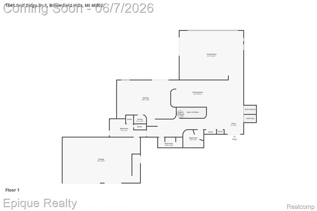1848 Golf Ridge Drive S Bloomfield Hills City MI 48302