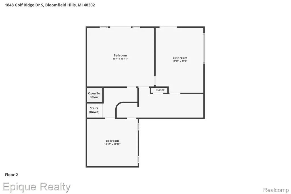 1848 Golf Ridge Drive S Bloomfield Hills City MI 48302