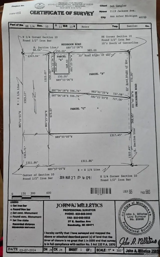 2101 Mushroom Road Moore Township MI 48472