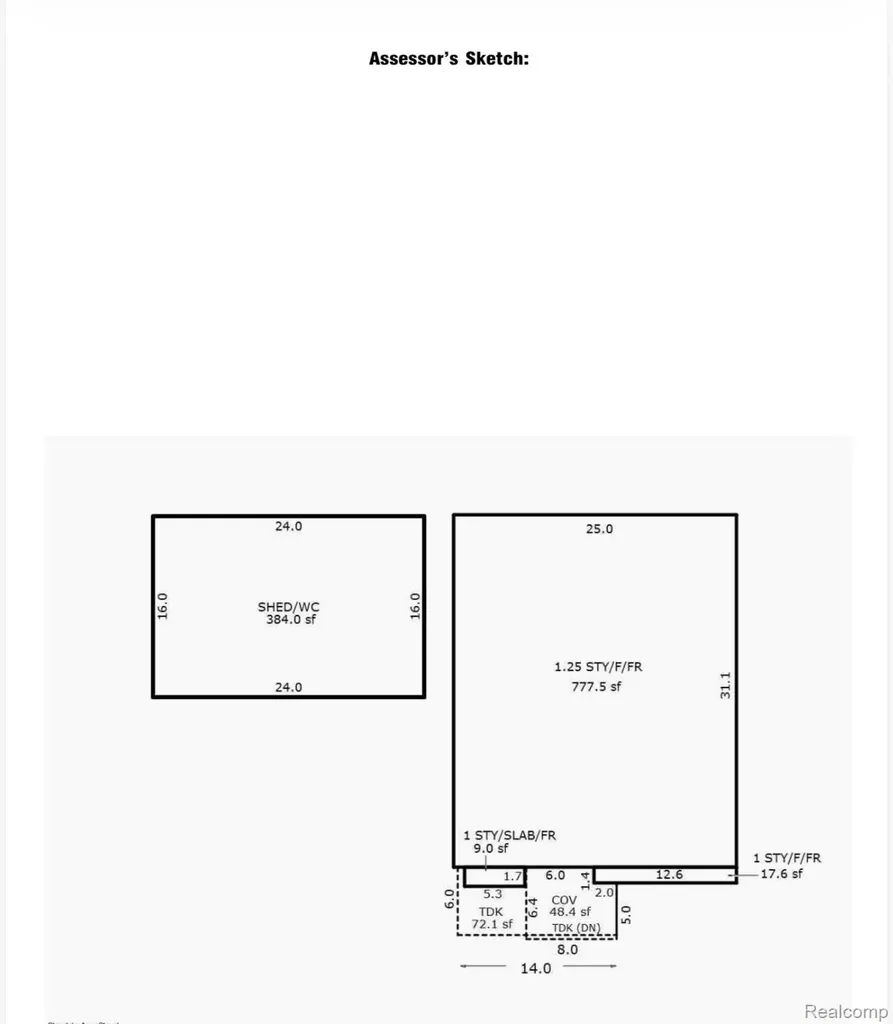 640 Wordsworth Street Ferndale City MI 48220