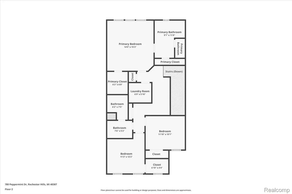 780 Peppermint Drive Rochester Hills City MI 48307