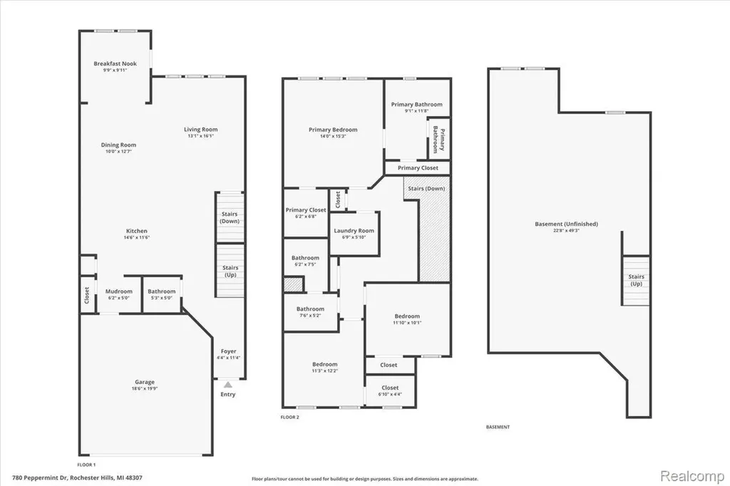780 Peppermint Drive Rochester Hills City MI 48307