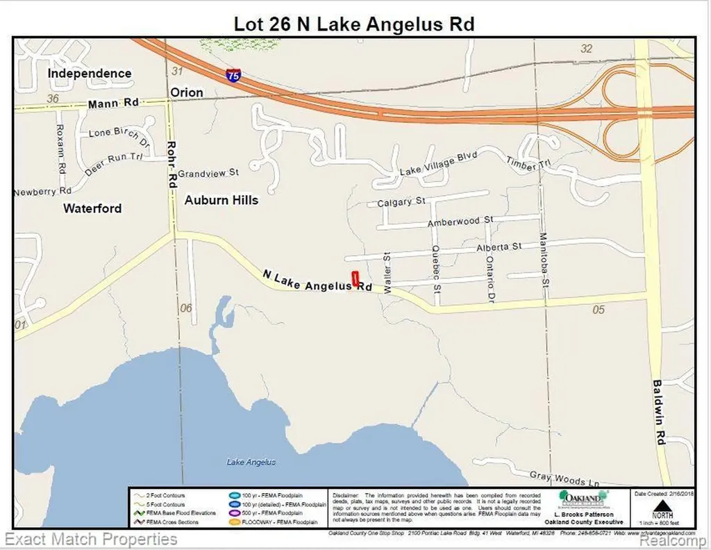 Lot 26 N. Lake Angelus Road Auburn Hills City MI 48326