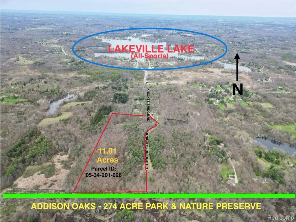 11.01 Acres Vacant Land Knights Bridge Road Addison Township MI 48367