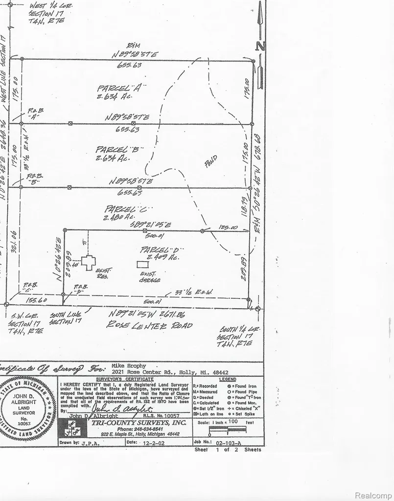 0 Hickory Ridge-c Road Rose Township MI 48442