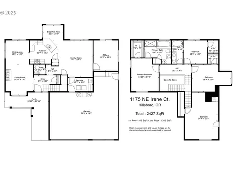 1175 NE Irene Court Hillsboro OR 97124