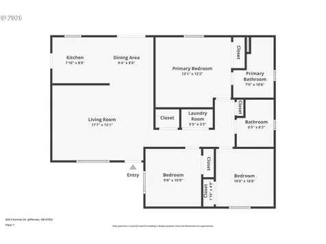 634 S Sunrise Drive Jefferson OR 97352