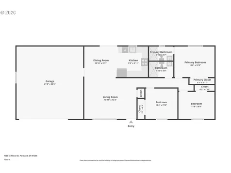 7563 SE Flavel Street Portland OR 97206