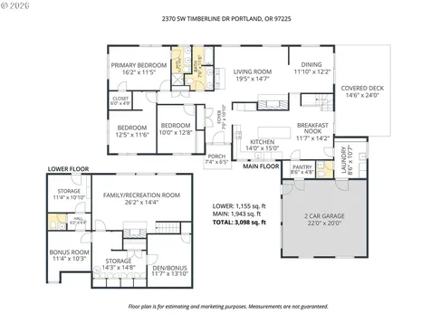 2370 SW Timberline Drive Portland OR 97225