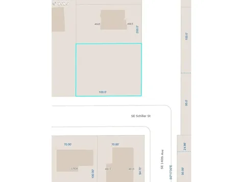 SE Nwc Schiller SE 140 Avenue Portland OR 97236