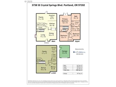 3738 SE Crystal Springs Boulevard Portland OR 97202