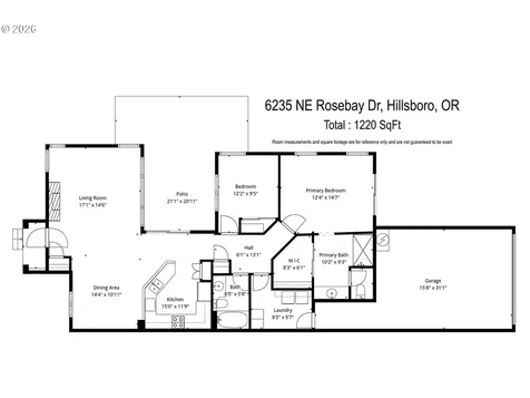 6235 NE Rosebay Drive Hillsboro OR 97124