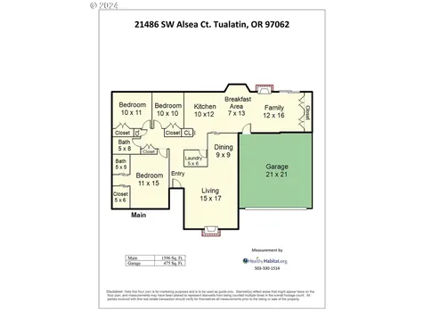 21486 SW Alsea Court Tualatin OR 97062