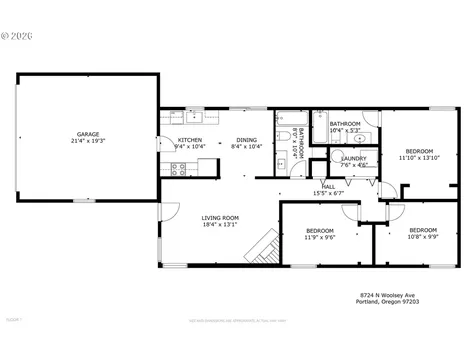 8724 N Woolsey Avenue Portland OR 97203