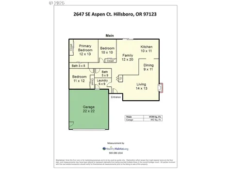 2647 SE Aspen Court Hillsboro OR 97123