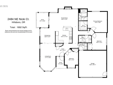 2484 NE Nicki Court Hillsboro OR 97124