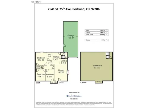 2541 SE 75th Avenue Portland OR 97206