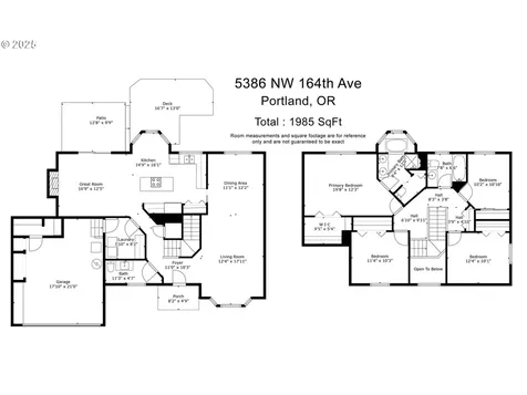 5386 NW 164th Avenue Portland OR 97229