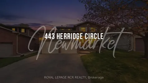 443 Herridge Circle Newmarket ON L3Y 7H7